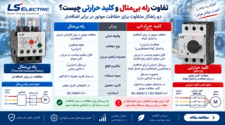 تفاوت رله بیمتال و کلید حرارتی چیست؟